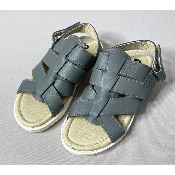 OLD SOLES Toddler Sz 10 US/27 EU Gray Hero Fisherman Sandals Boys Girls
